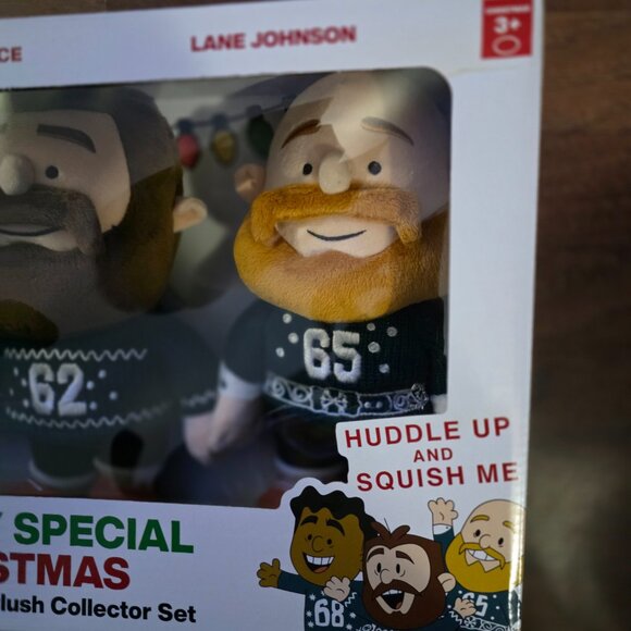 Philly Special Christmas Holiday Huddle Plush Collector Set, NEW in box, Eagles - Picture 4 of 5